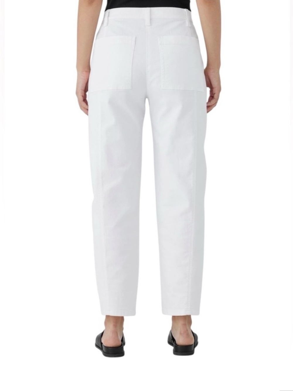 Eileen Fisher Organic Cotton Lantern Ankle Length Jeans New Without Tags - Picture 2 of 7